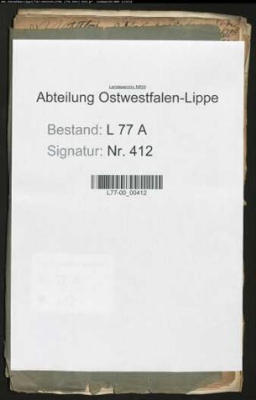 Berichte, Zitationen und Strafsachen des Gogerichts Salzuflen