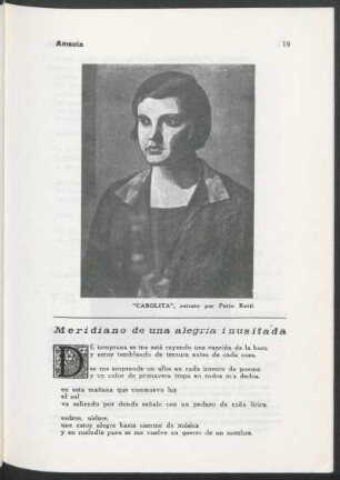 Meridiano de una alegría inusitada