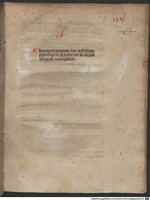 Interpretamentum in Psellum de natura ciborum communium : Mit Widmungsbrief des Autors an Peter Eberbach