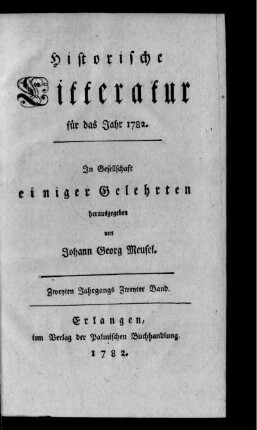 Historische Litteratur