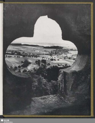 Blick von der Burgruine Frauenstein auf Kleinbobritzsch, den Geburtsort Gottfried Silbermanns
