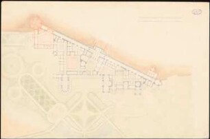 Rekonstruktion der Villa Tusci nach der Beschreibung Plinius des Jüngeren: Grundriss der Anlage und Lageplan