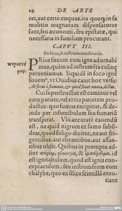 CAPUT III. De foco, & instrumentis focariis.
