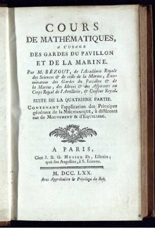 Partie 4,2: Cours de mathématiques. Suite de la Quatrième Partie