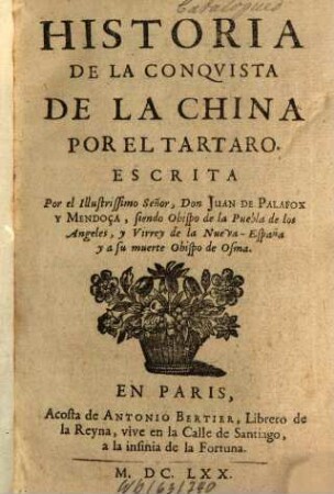 Historia de la Conquista de la China por el Tartaro