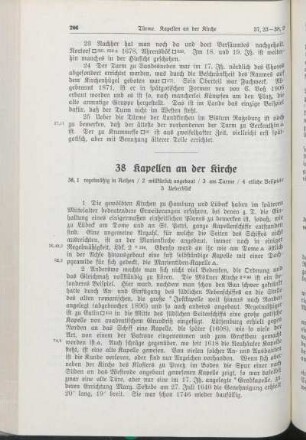 38 Kapellen an der Kirche