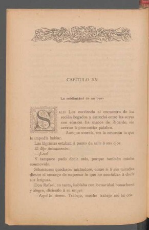 Capítulo XV - La sublimidad de un beso