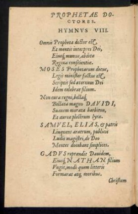Hymnus VIII.