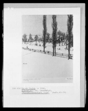 Winterlandschaft 1930 (Albendorf, Kreis Landeshut)