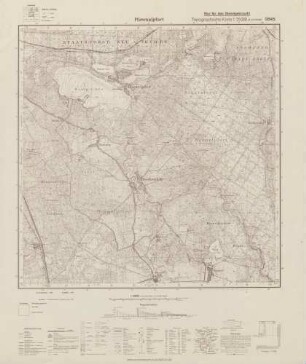 2845 Himmelpfort, Topographische Karte 1:25000 (4cm - Karte)