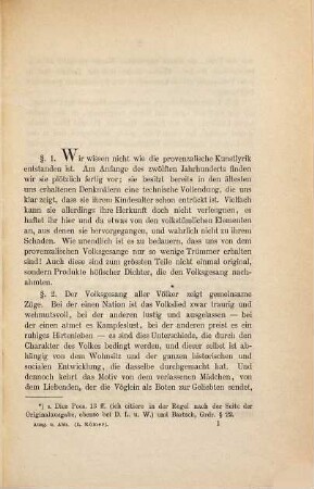 Die volkstümlichen Dichtungsarten der altprovenzalischen Lyrik