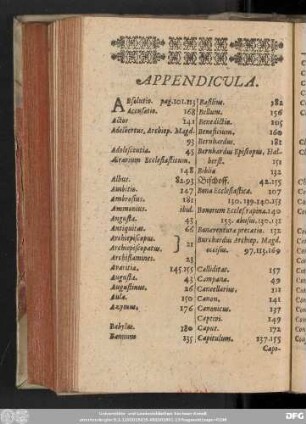 Appendicula.