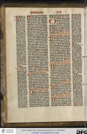 Generalia quoque. In hac xvii distinctione ostenditur qui possunt facere concilia, sunt autem conciliorum quedam universalia...