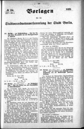 No. 24 (437-461), 19. Juni 1925