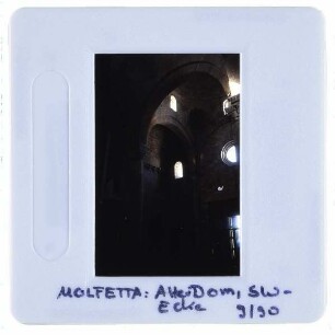 Molfetta, S. Corrado / Duomo Vecchio : Innenansicht Südwestecke