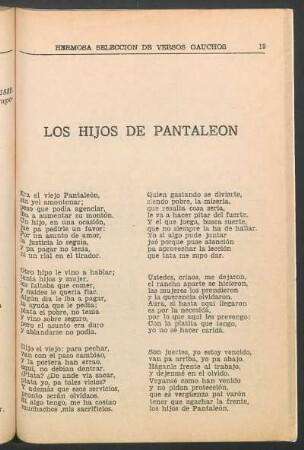 Los hijos de Pantaleón