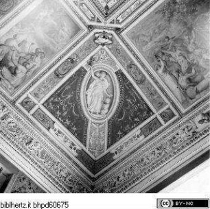 Freskierte Decke mit Stuckreliefs, Fides