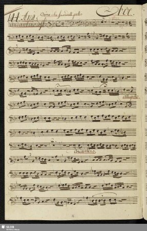 144. Aria: Oimé che fuor del petto / Scarlatti, G.