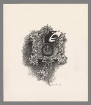 Ohne Titel (Kuckucksuhr mit Bundesadler)