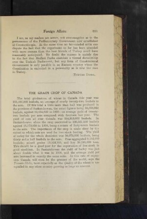 The Grain Crop of Canada
