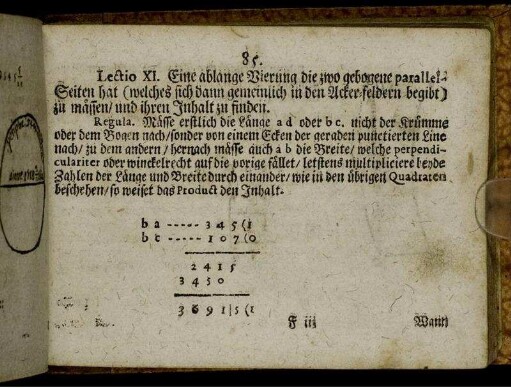 Lectio XI. - XVI.