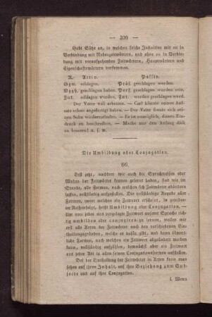 Die Umbildung oder Conjugation.