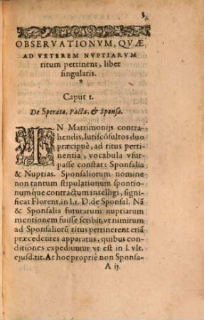 Observationes, quae ad veterum nuptiarum ritum pertinent : liber singularis