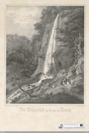 Der Wasserfall im Brühl bei Urach