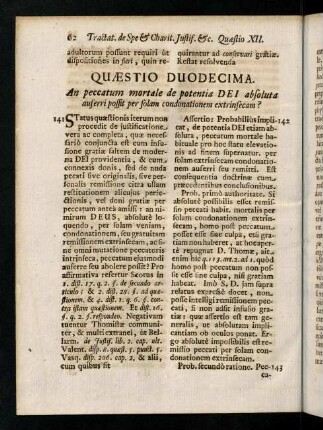 62-68, Quaestio Duodecima.