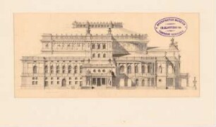 Theater-Entwürfe: Theater: Vorderansicht