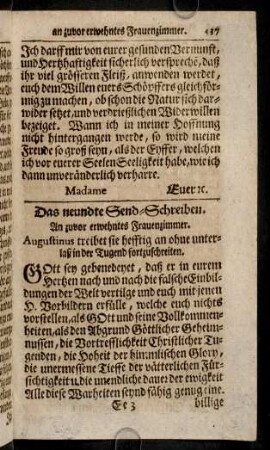 437-448, Das neundte Send-Schreiben. - Das eilffte Send-Schreiben.