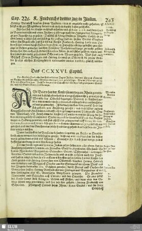 Das CCXXVI. Capitel