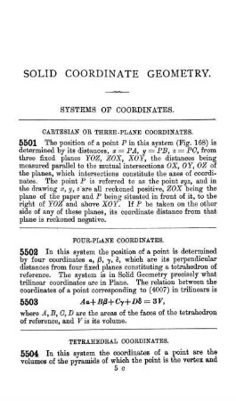 Section XIV. Solid Coordinate Geometry.