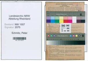 Entnazifizierung Peter Schmitz , geb. 27.05.1902 (Landwirt)