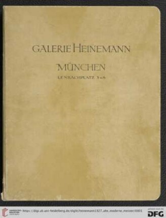 Alte und moderne Meister