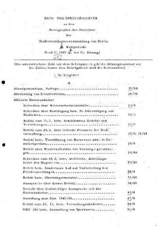 Nr. 51, 18. Dezember 1947, Ordentliche Sitzung