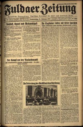 Erste Ausgabe vom Donnerstag, den 21. Februar 1935.
