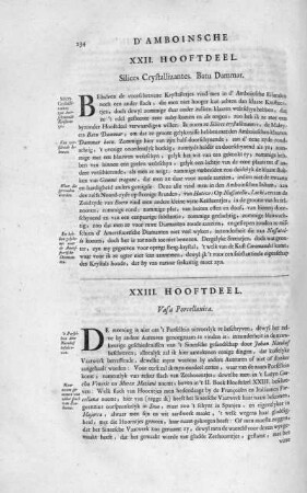 XXIII. Hooftdeel. Vasa Percellanica