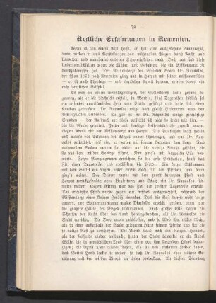 Ärztliche Erfahrungen in Armenien