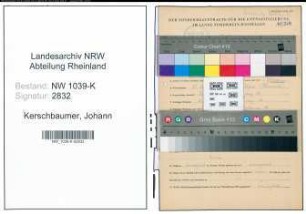 Entnazifizierung Johann Kerschbaumer , geb. 15.05.1887 ()