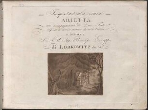 In questa tomba oscura : arietta ; con accompagnamento di pianoforte ; composta in diverse maniere da molti autori
