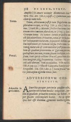 Adverbiorum Constructio.