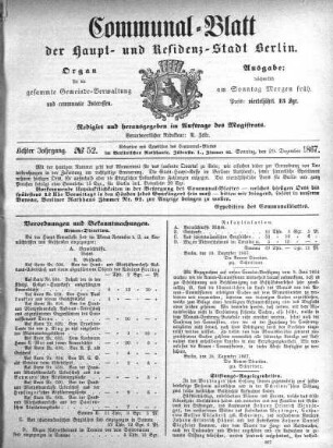 1867,52: No. 52, 29. Dezember 1867