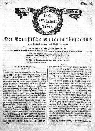 No. 96., vom 30sten November