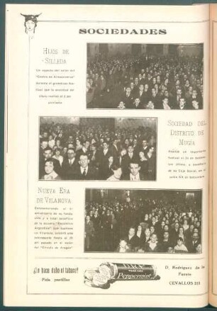 [Vista del festival de la] Sociedad del distrito de Mugía