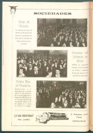 [Vista del festival de la] Sociedad del distrito de Mugía
