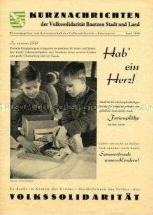 Mitteilungsblatt des Kreisausschusses Bautzen der Volkssolidarität