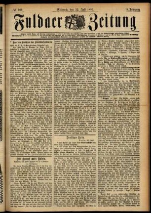 Ausgabe vom Mittwoch, den 22. Juli 1891.