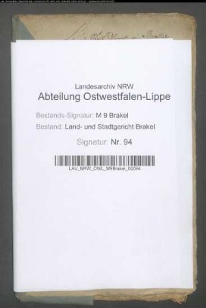 Erblasser: Hoof, Ernestine Wilhelmine, geb. Funke: