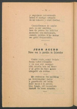 VI. Juan Acero